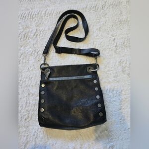 Hammitt Medium Tony black/gunmetal, limited edition skylight blue zipper